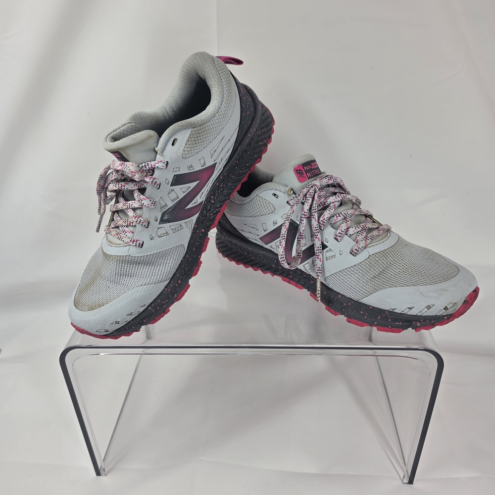 New Balance FuelCore Nitrel Trail Running Shoes Gray Pink Women's Size 6 All Ter